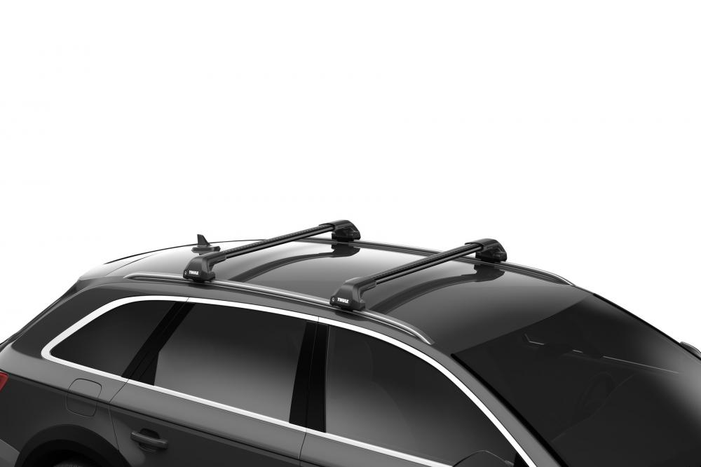גגון לרכב Thule evo raised rails 7104 קורות אלומיניום wingbar evo שחור- סט מלא