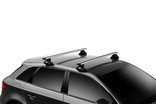גגון לרכב Thule evo clamp 7105 קורות אלומיניום wingbar evo אפור - סט מלא