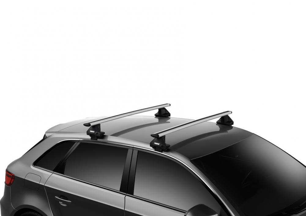 גגון לרכב Thule evo clamp 7105 קורות אלומיניום wingbar evo שחור - סט מלא